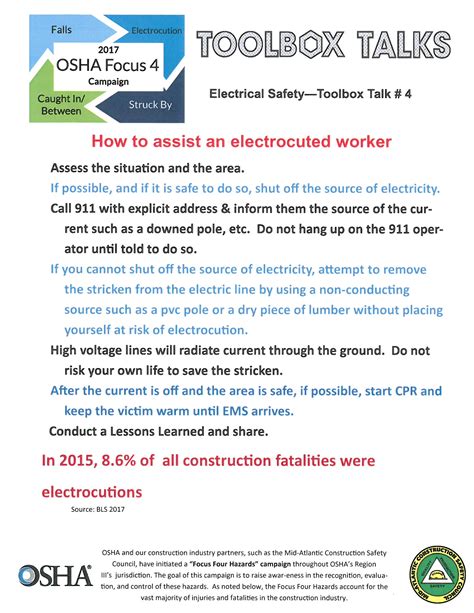 tool box talk electrical safety|free electrical safety toolbox talks.